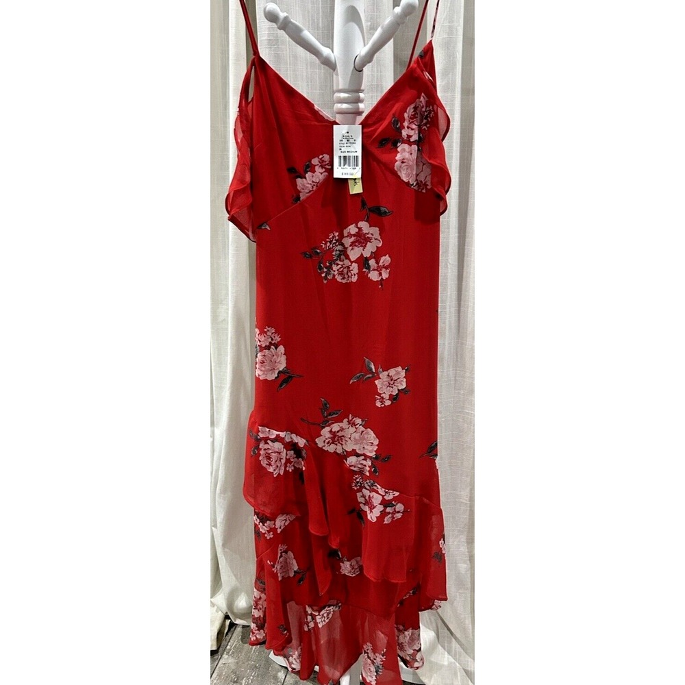 Womens Slip Dress Romantic 90s Fairy Feminine Asymmetrical Pretty Dainty Size M